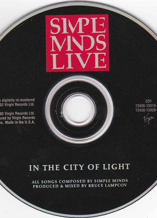 Simple Minds : Live In The City Of Light (2xCD, Album, RM)