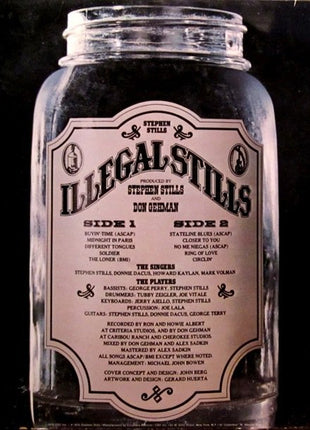 Stephen Stills : Illegal Stills (LP, Album, Pit)