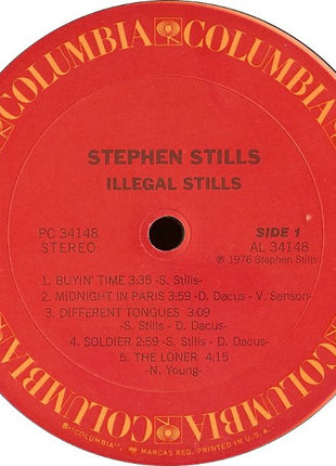 Stephen Stills : Illegal Stills (LP, Album, Pit)
