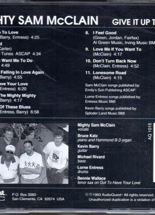 Mighty Sam McClain : Give It Up To Love (CD, Album)