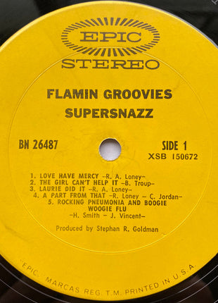 The Flamin' Groovies : Supersnazz (LP, Album, Ter)