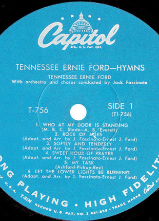 Tennessee Ernie Ford : Hymns (LP, Album, Mono, Scr)