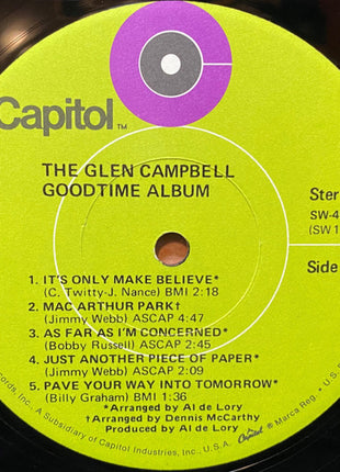 Glen Campbell : The Glen Campbell Goodtime Album (LP, Album, Los)