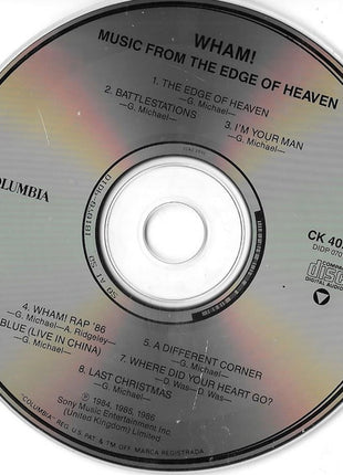 Wham! : Music From The Edge Of Heaven (CD, Album, RE)