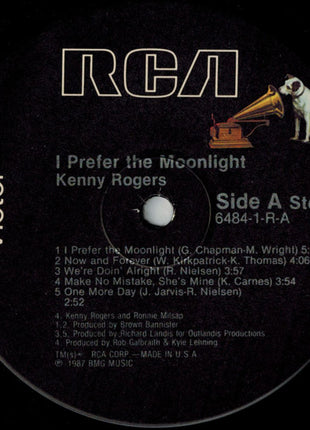 Kenny Rogers : I Prefer The Moonlight (LP, Album)