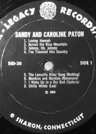 Sandy* And Caroline Paton : Sandy And Caroline Paton (LP, Album)