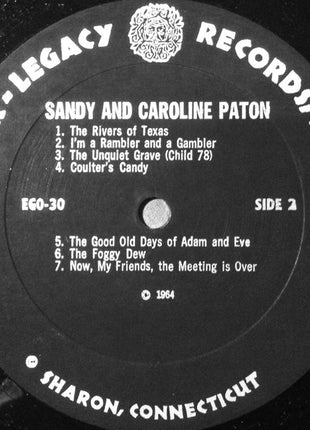 Sandy* And Caroline Paton : Sandy And Caroline Paton (LP, Album)