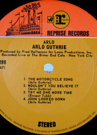 Arlo Guthrie : Arlo (LP, Album, Ter)