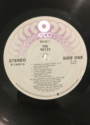 Yes : 90125 (LP, Album, Club, RCA)