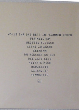 Rammstein : Herzeleid XXV (2xLP, Album, Ltd, RE, RM, Blu)