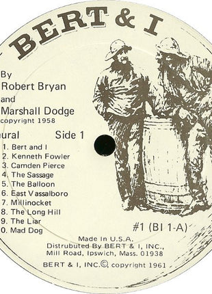 Robert Bryan (2) And Marshall Dodge : Bert And I... And Other Stories From Down East (LP, Album, Mono, RE)