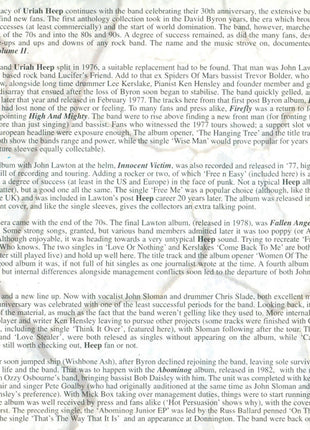 Uriah Heep : Blood On Stone - Anthology Volume II (2xCD, Comp)
