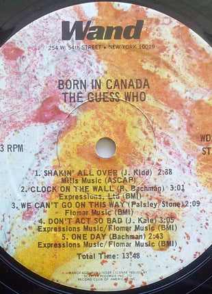 The Guess Who : Born In Canada (LP, Comp, Club)
