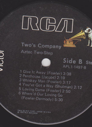 Aztec Two-Step : Two's Company (LP, Album, Ind)
