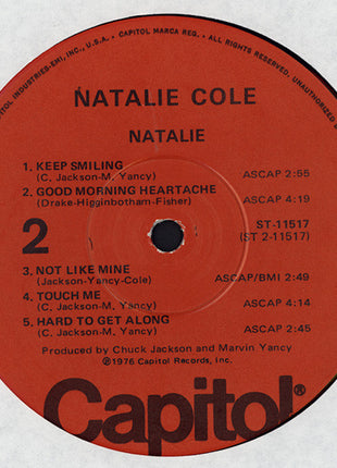 Natalie Cole : Natalie (LP, Album, Win)