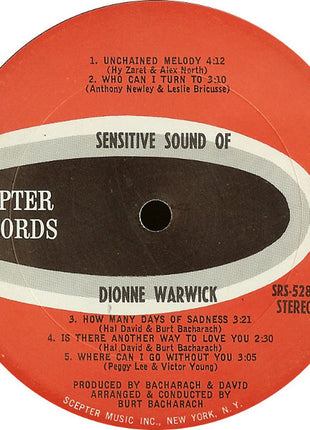 Dionne Warwick : The Sensitive Sound Of Dionne Warwick (LP, Album)
