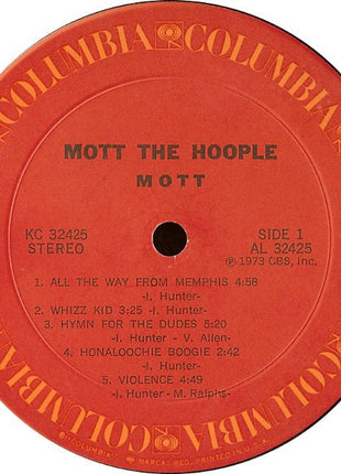 Mott The Hoople : Mott (LP, Album, Pit)
