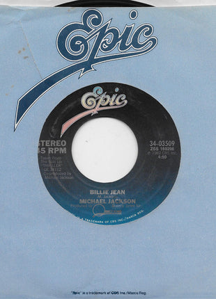 Michael Jackson : Billie Jean (7", Single, Styrene, Pit)