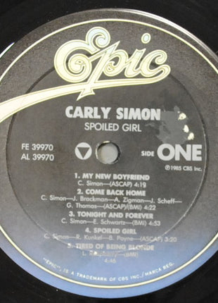 Carly Simon : Spoiled Girl (LP, Album)