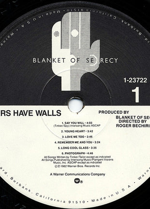 Blanket Of Secrecy : Ears Have Walls (LP, Album)