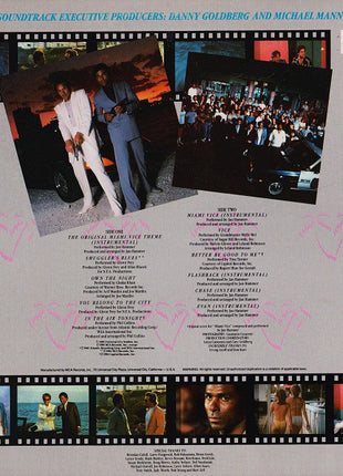 Various : Miami Vice (Music From The Television Series) (LP, Comp, Glo)