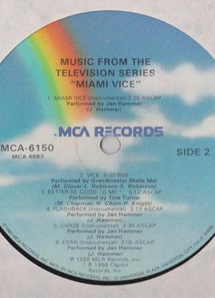 Various : Miami Vice (Music From The Television Series) (LP, Comp, Glo)