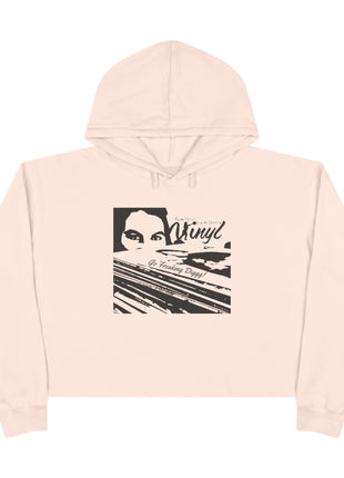 Go Freaking Diggg! Crop Hoodie | DJ Music Graphic, Retro Turntable