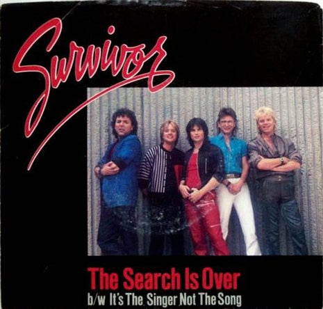 Survivor : The Search Is Over (7", Single, Styrene, Pit)