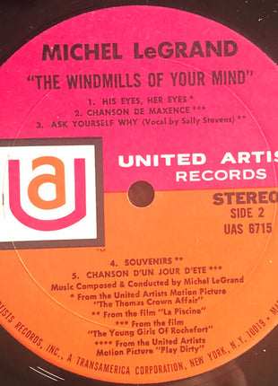 Michel Legrand : The Windmills Of Your Mind (LP, Comp)