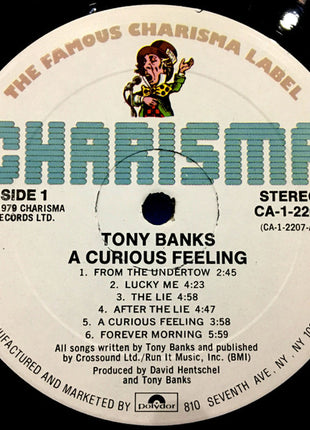 Tony Banks : A Curious Feeling (LP, Album, 26 )