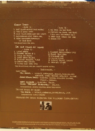 Taj Mahal : Giant Step / De Ole Folks At Home (2xLP, Album, RE, Pit)