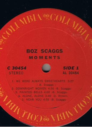 Boz Scaggs : Moments (LP, Album, Pit)