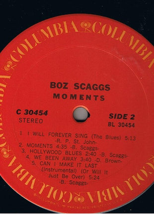 Boz Scaggs : Moments (LP, Album, Pit)