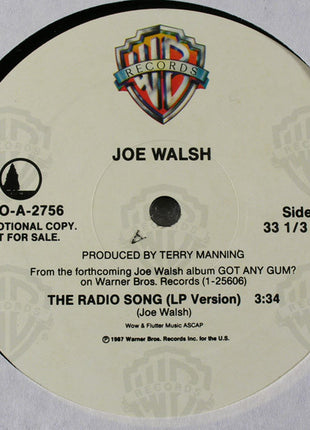 Joe Walsh : The Radio Song (12", Single, Promo)