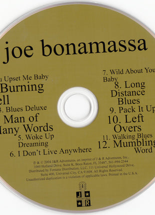 Joe Bonamassa : Blues Deluxe (CD, Album)
