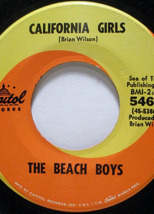 The Beach Boys : California Girls / Let Him Run Wild (7", Single, Scr)