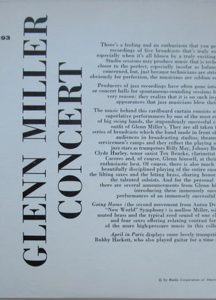 Glenn Miller And His Orchestra : Glen Miller Concert (2x7", EP)