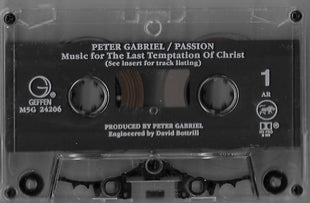 Peter Gabriel : Passion (Cass, Album, AR,)