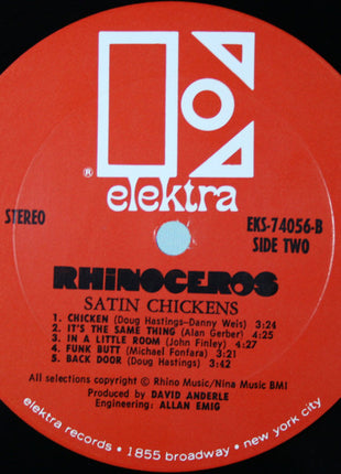 Rhinoceros (2) : Satin Chickens (LP, Album, Pit)