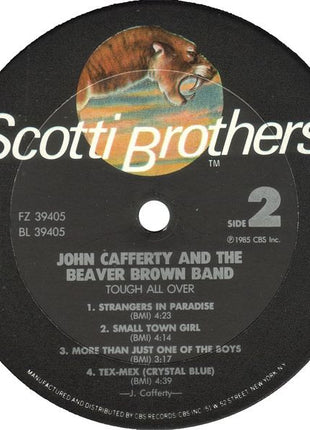 John Cafferty And The Beaver Brown Band : Tough All Over (LP, Album, Pit)