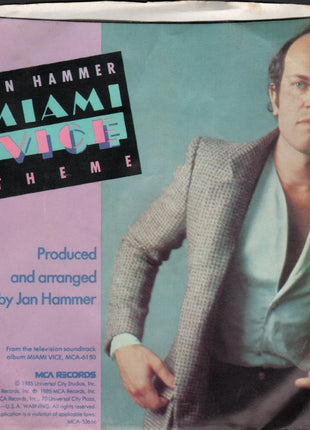 Jan Hammer : Miami Vice Theme (7", Single, Glo)