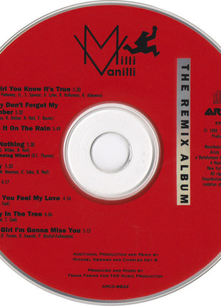Milli Vanilli : The Remix Album (CD, Album)
