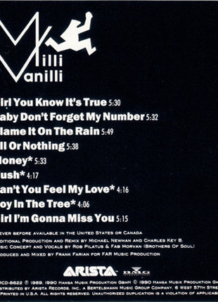 Milli Vanilli : The Remix Album (CD, Album)