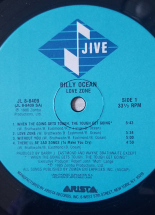 Billy Ocean : Love Zone (LP, Album, Ind)