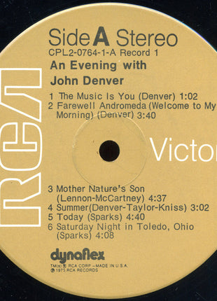John Denver : An Evening With John Denver (2xLP, Album, Ind)