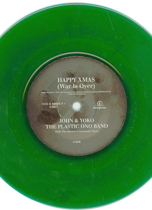 John Lennon & Yoko Ono / The Plastic Ono Band With The Harlem Community Choir : Happy Xmas (War Is Over) (7", Single, Ltd, RM, Gre)