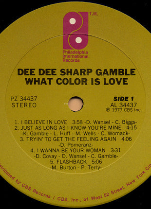 Dee Dee Sharp Gamble : What Color Is Love (LP, Album)