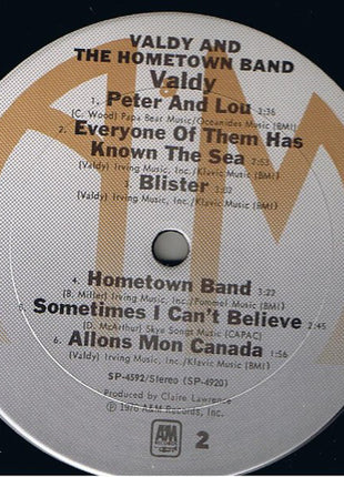 Valdy And Hometown Band : Valdy And The Hometown Band (LP, Album)