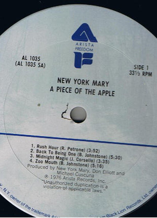 New York Mary : A Piece Of The Apple (LP, Album)