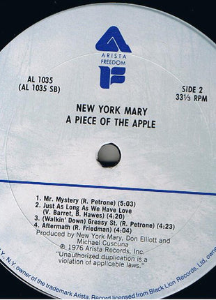 New York Mary : A Piece Of The Apple (LP, Album)